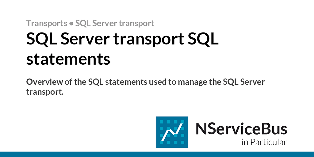 Potential Issue Improvement With V7 On SQL Transport With Default